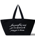 DEPEND ON U LARGE TOTE - BLACK