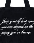 DEPEND ON U LARGE TOTE - BLACK