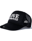'LOVE APPROVED' TRUCKER - BLACK