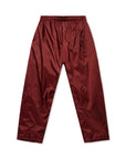 'BE KIND' NYLON PANTS - MAHOGANY
