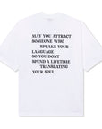 'UNSPOKEN WORD' TEE - WHITE