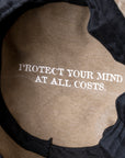 'PROTECT YOUR MIND' BUCKET HAT - KHAKI