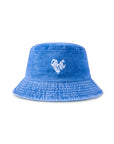 'PROTECT YOUR MIND' BUCKET HAT - DENIM BLUE