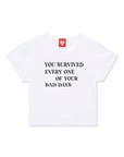 'REMIND HER' BABY RIB CROP - WHITE