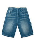 LOVE APPROVED DENIM CARPENTER SHORTS