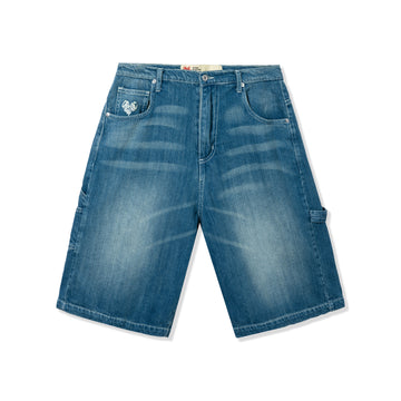 LOVE APPROVED DENIM CARPENTER SHORTS