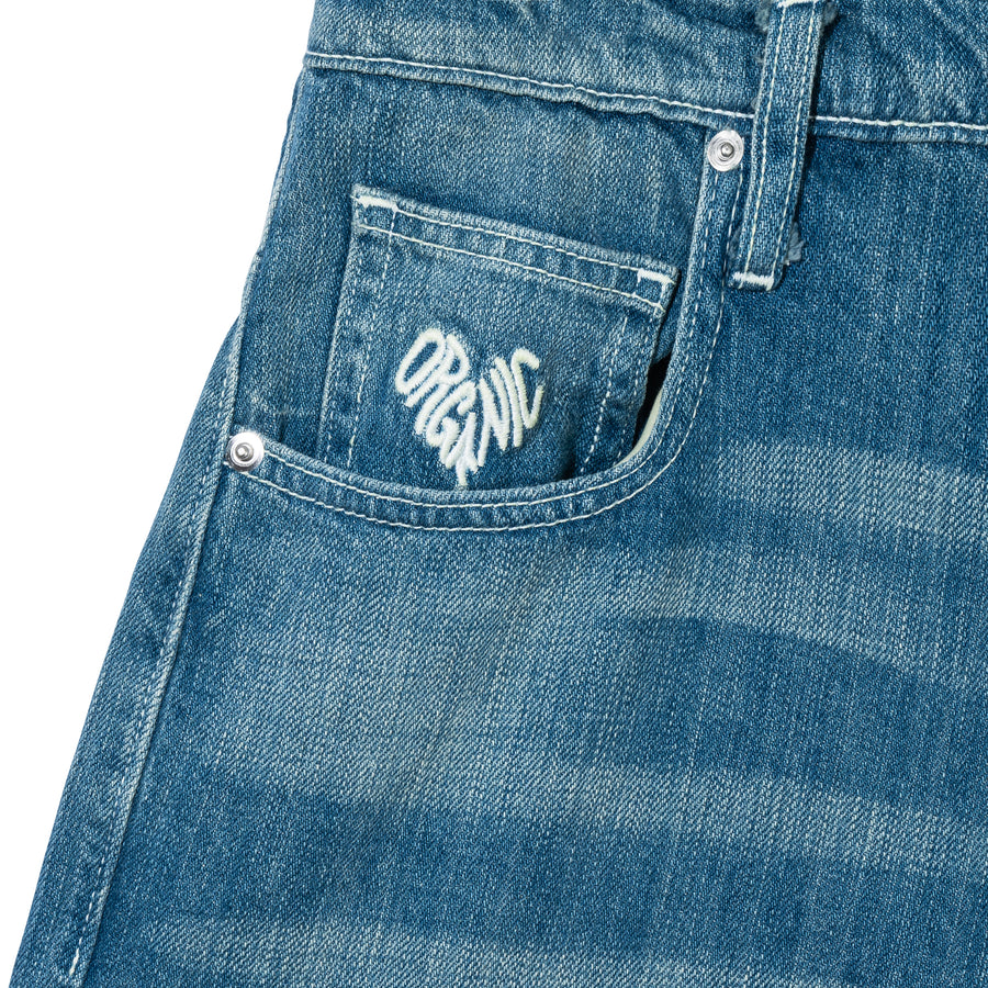 LOVE APPROVED DENIM CARPENTER SHORTS