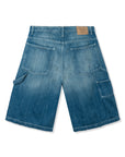 LOVE APPROVED DENIM CARPENTER SHORTS