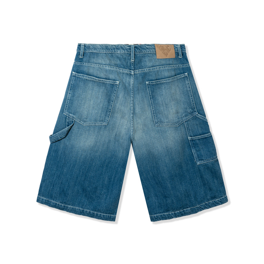 LOVE APPROVED DENIM CARPENTER SHORTS