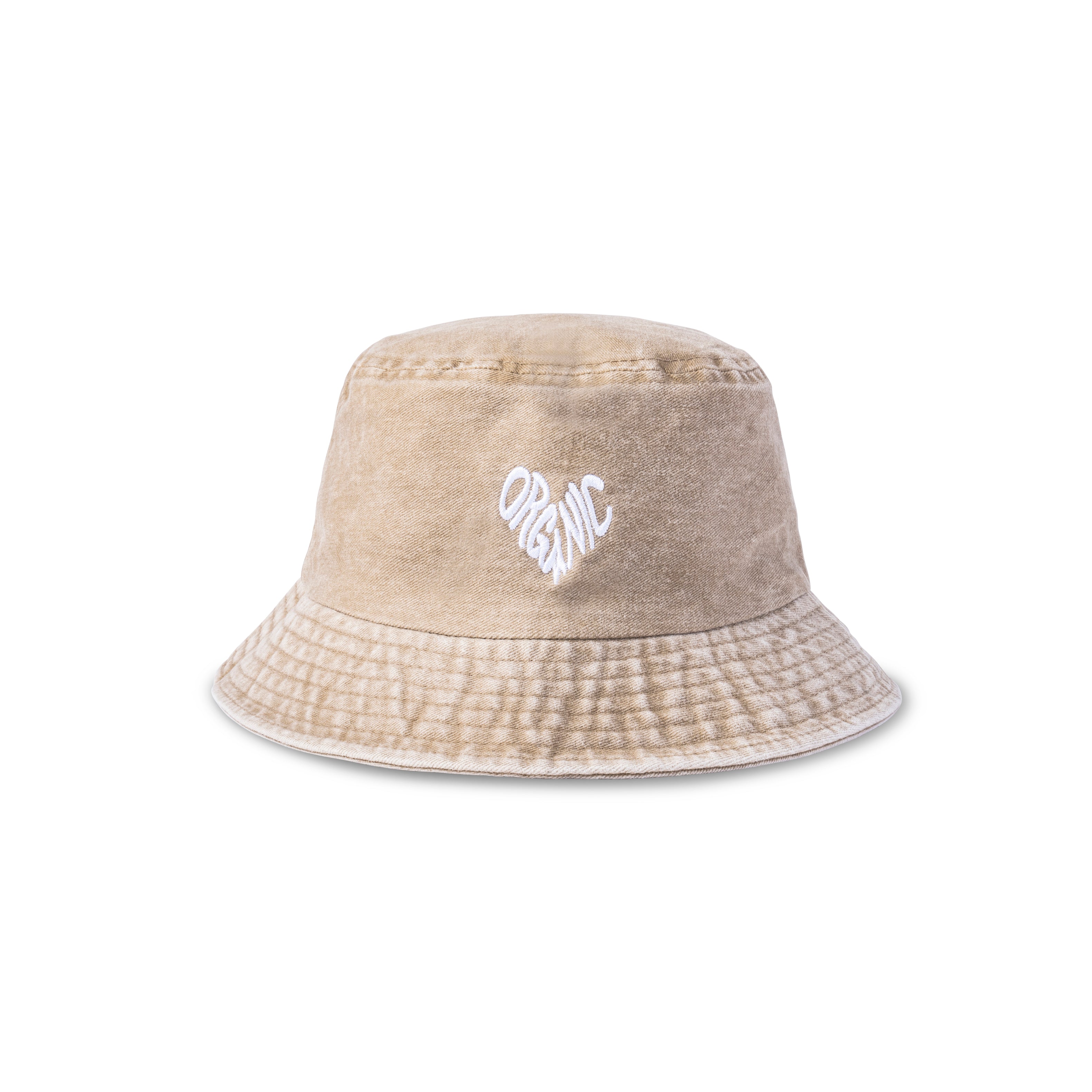 Homage Garment Washed Twill Bucket Hat with American Flag - DPC Hats Khaki / M (57 cm)